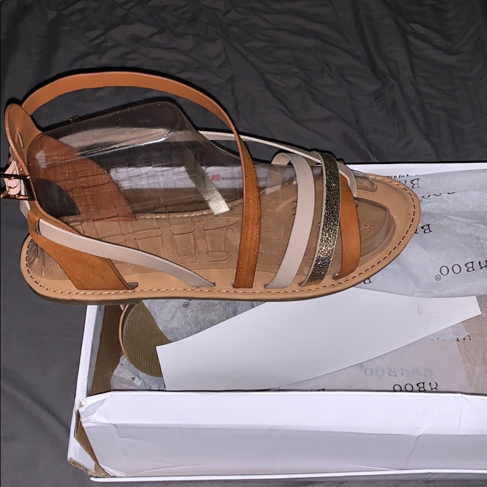 Bamboo strappy sandals